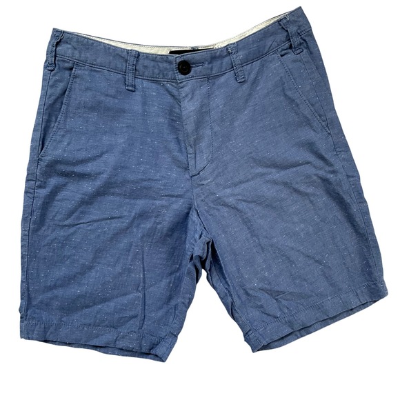 Hollister Other - Hollister Classic Short Mens 30 Blue Marled Speckled Flat Front Cotton Shorts